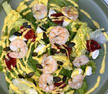 Салат с креветками