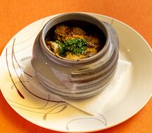 Жаркое из курицы с грибами