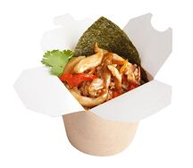 Рис азиатский с копченой куриной грудкой
