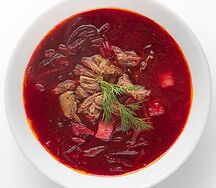 Борщ с фермерской говядиной