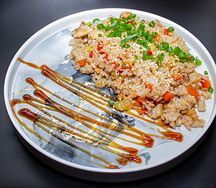 Рис чесночный с курицей 