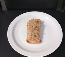 Филе минтая в кляре с жареным луком