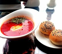 Борщ с курицей