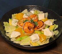 Салат с креветками