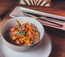 Каша гречневая с сосисками