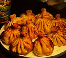 Хинкали по-грузински жареные