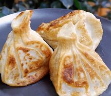 Хинкали с грибами и сыром (жареные) 3 шт