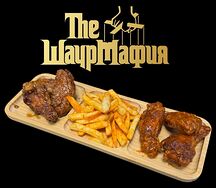 Крылья в соусе терияки и кимчи с фри