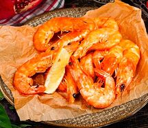 Креветки королевские, жаренные на сковороде 