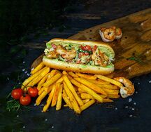 Бутерброд Сладкий васаби с креветкой 