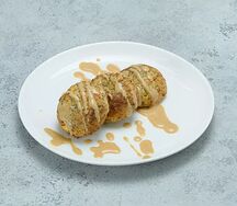 Сырники на рисовой муке с маком и соусом из вареной сгущенки