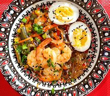 Харусаме с креветкой в соусе вок