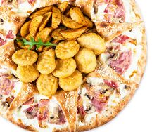 Пицца-корона Карбонара