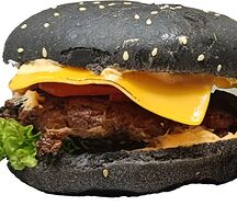 Черный чизбургер