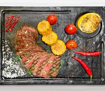 Стейк Стриплойн на гриле