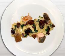 Тальятелле с лососем и трюфелем