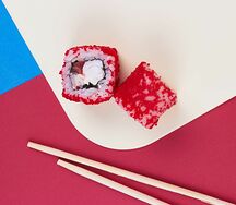 Холодный ролл с креветкой