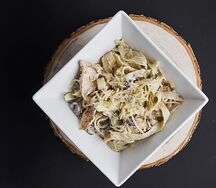 Феттуччине с курицей