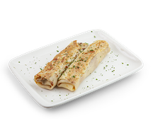 Блинчики с курицей и грибным соусом