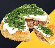 Чебурек-пирог с мраморной говядиной