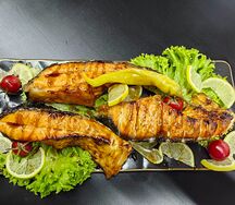 Семга на мангале 