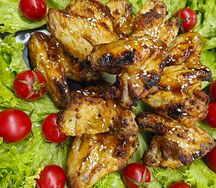 Крылья на мангале 