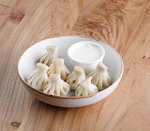 Мини-хинкали со сметаной
