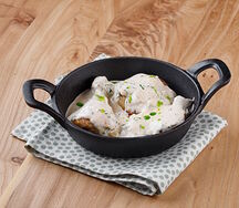 Цыпленок чкмерули в сливочно-чесночном соусе новый