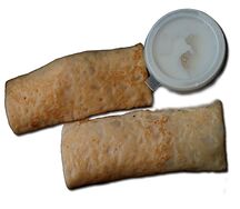 Блины с мясом и сметаной 