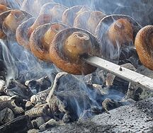 Грибы по-царски на углях 