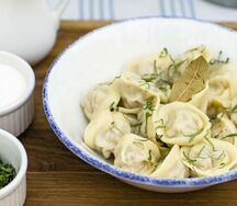 Пельмени куриные ручная лепка домашние 