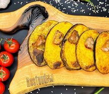 Картофель на углях с салом и специями 