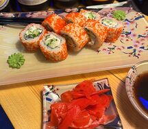 Ролл Калифорния с креветкой 