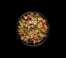 Жареный Рис с Курицей в соусе терияки