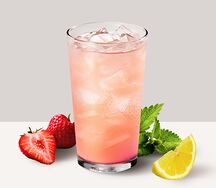 Клубничный мохито без алкоголя на газированной воде