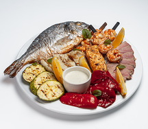 Морепродукты на гриле