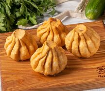 Жареные хинкали с бараниной