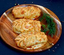 Манты жареные с бараниной
