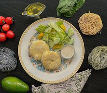 Рубленные котлеты из трески с овощами
