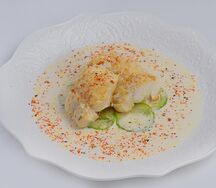 Треска с соусом даши