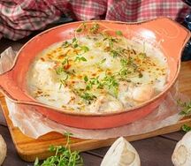 Жульен с креветками