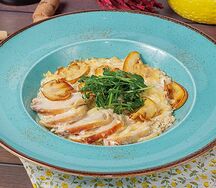 Ризо с курицей и грибами