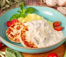 Котлеты из индейки с пюре