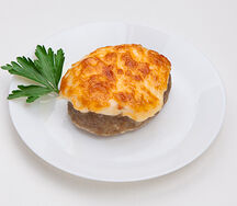 Лодочка Мясная с ветчиной