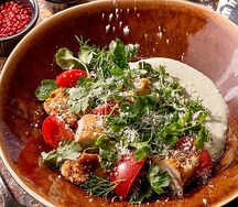 Салат с цыпленком и сациви