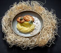 Куриные котлетки с пюре