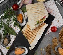 Шаурма с мидиями