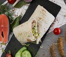 Шаурма с лососем