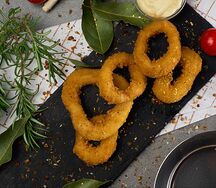 Кольца кальмара в кляре