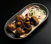 Шампиньоны на мангале